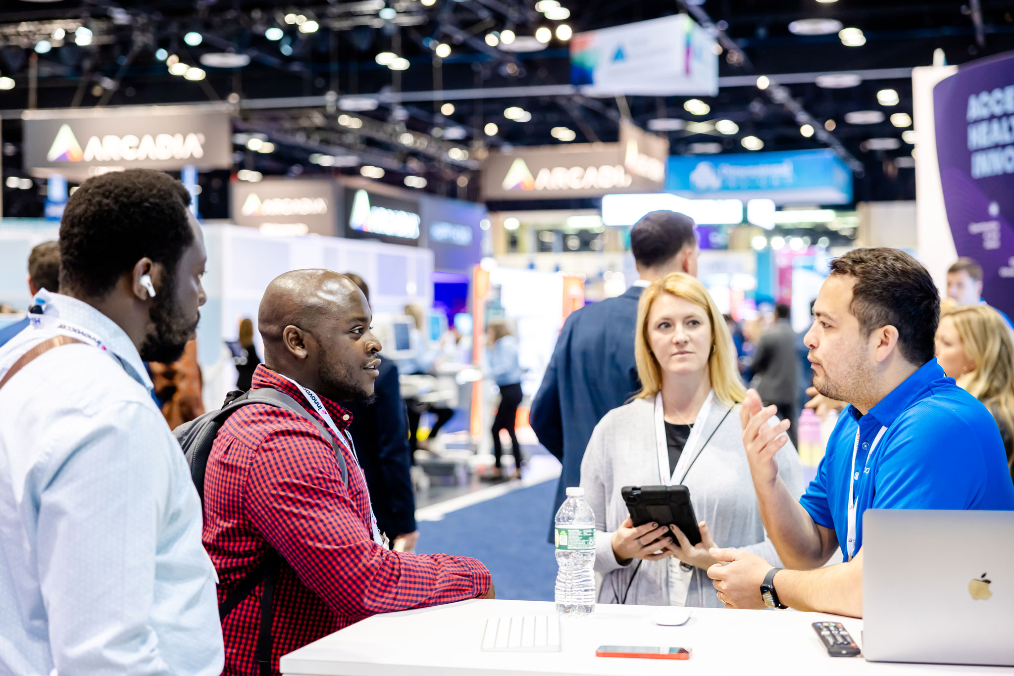 Healthcare professionals engaging in career development sessions at the HIMSS25 Professional Development Campus.