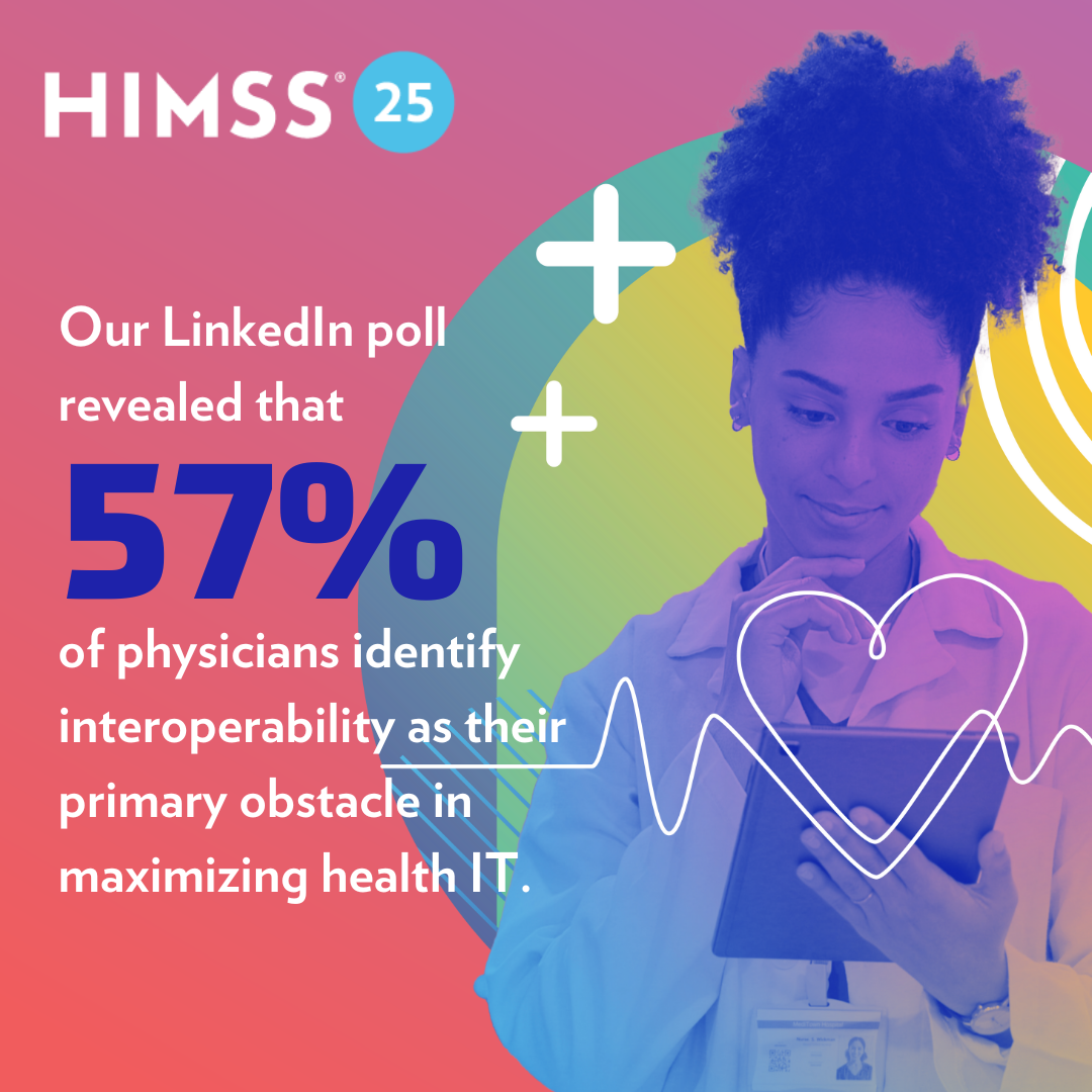 Attendees exploring interoperability advancements in health IT at HIMSS25